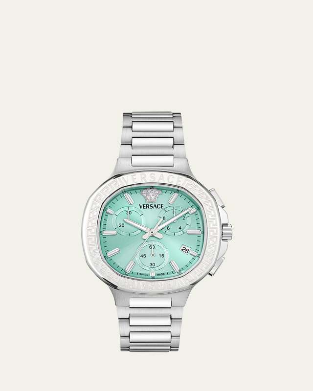 V-Chrono Square 40mm Stainless Steel Bracelet Watch